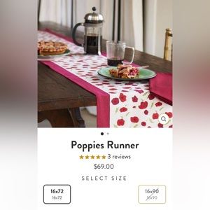 🍒 Nature Couleur Bruno Lamy Richly Colored Handmade Cotton Table Runner 16 x 72